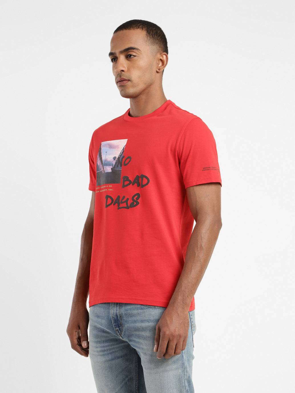 Calvin Klein Jeans Printed Men Round Neck Red T-Shirt - Buy Calvin Klein  Jeans Printed Men Round Neck Red T-Shirt Online at Best Prices in India