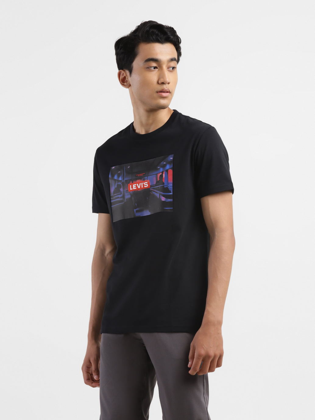 Men's Graphic Print Round Neck T-shirt
