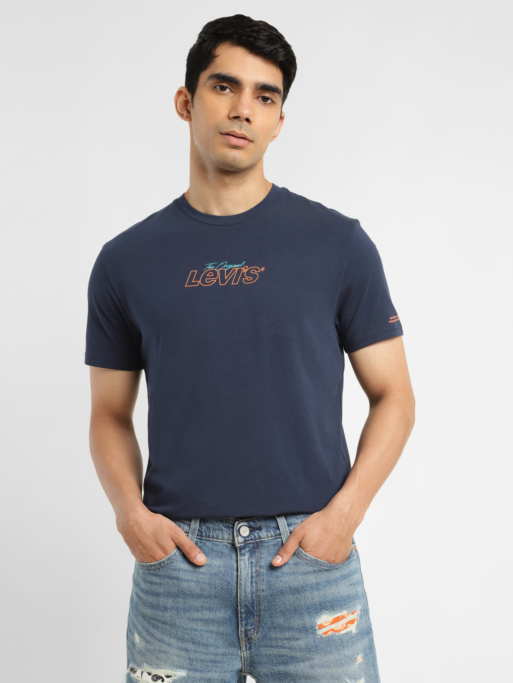 Men's Brand Logo Loose Fit T-shirt
