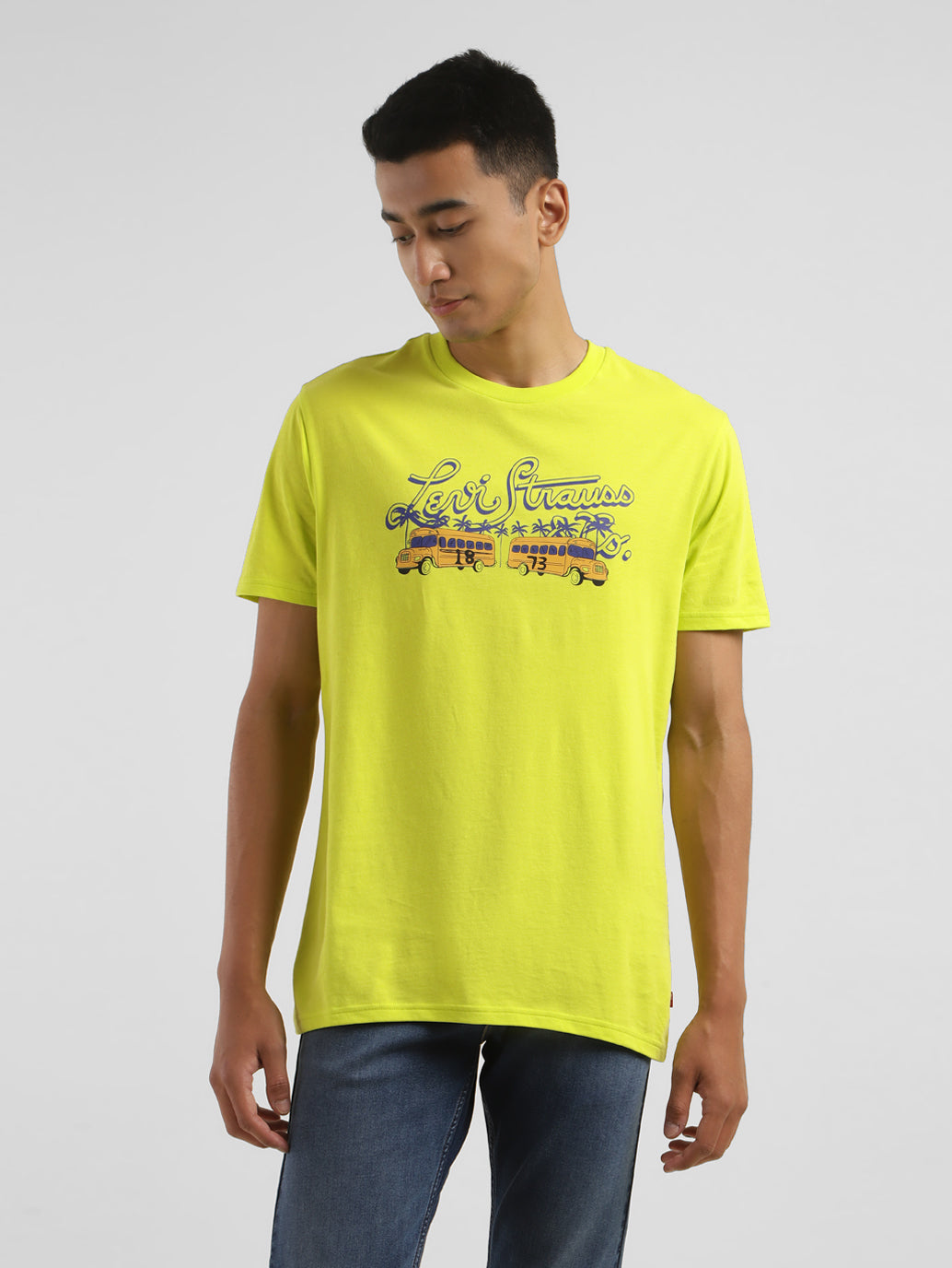 Men's Graphic Print Crew Neck T-shirt