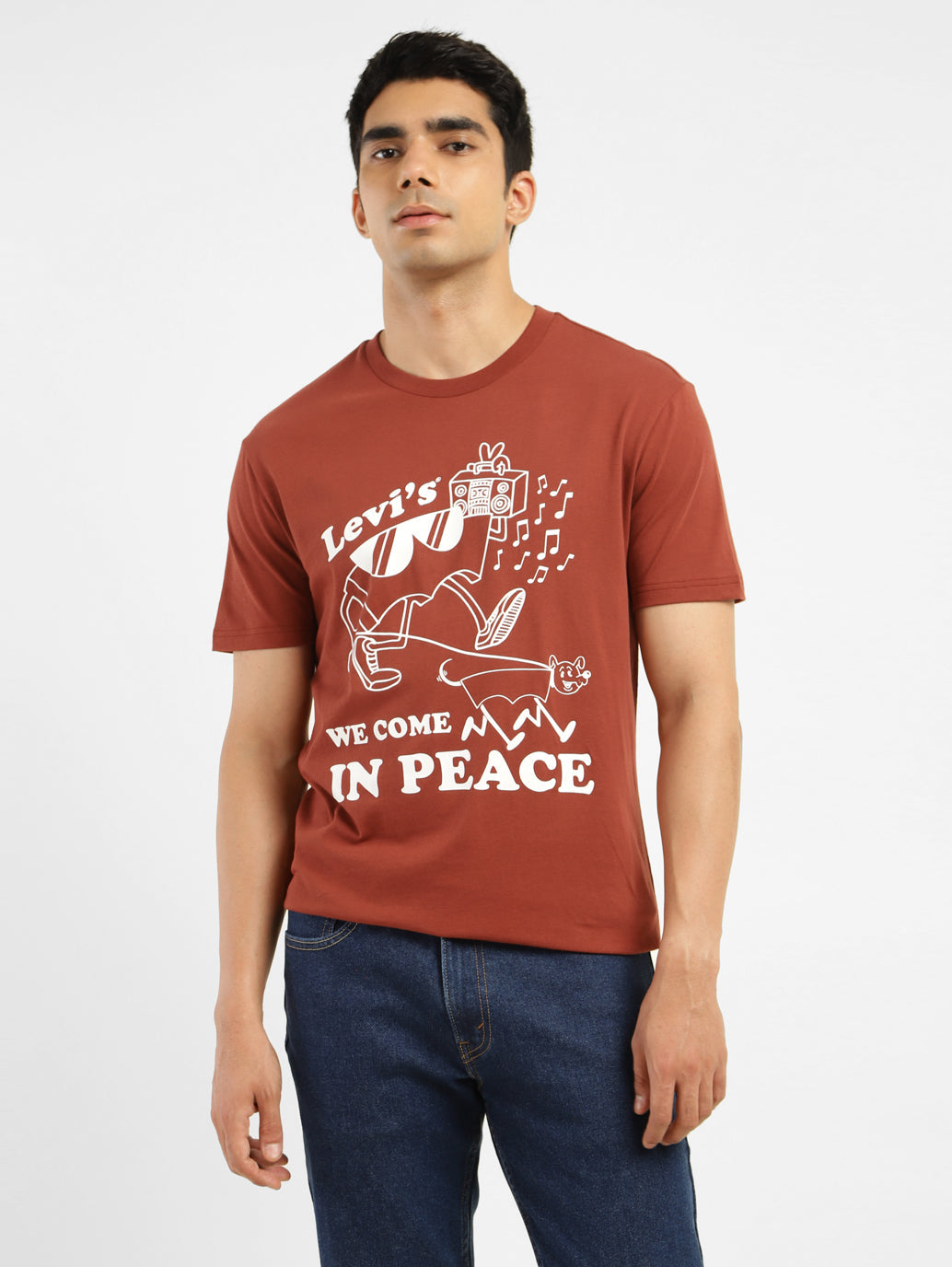 Men's Graphic Print Slim Fit T-shirt