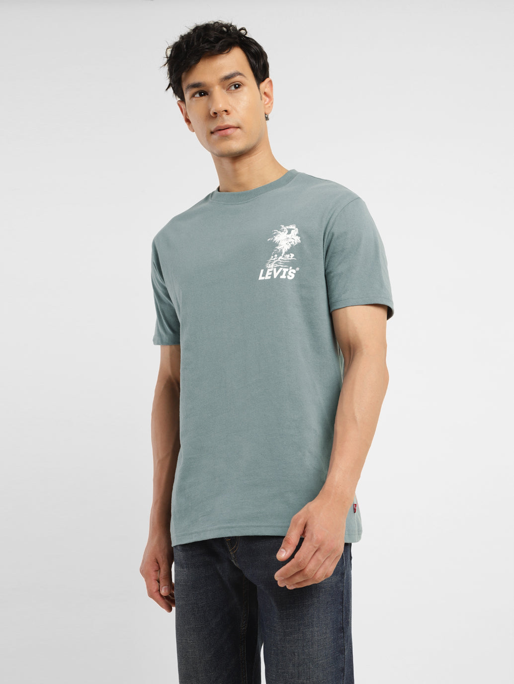 Men's Brand Logo Slim Fit T-shirt