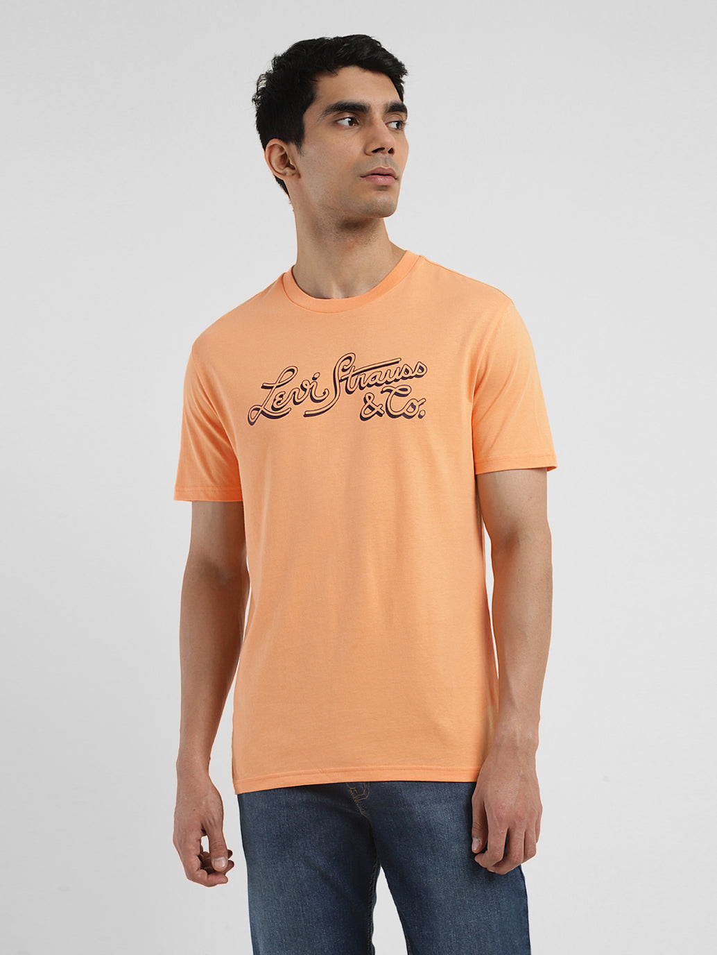 Men's Brand Logo Crew Neck T-shirt – Levis India Store