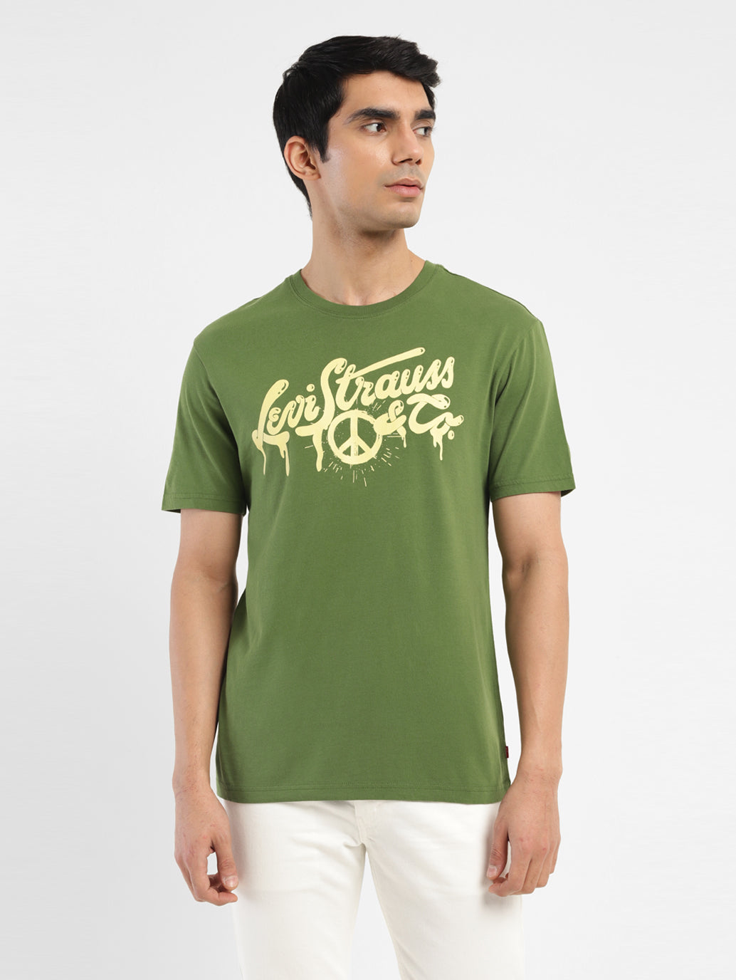 Men's Graphic Print Crew Neck T-shirt