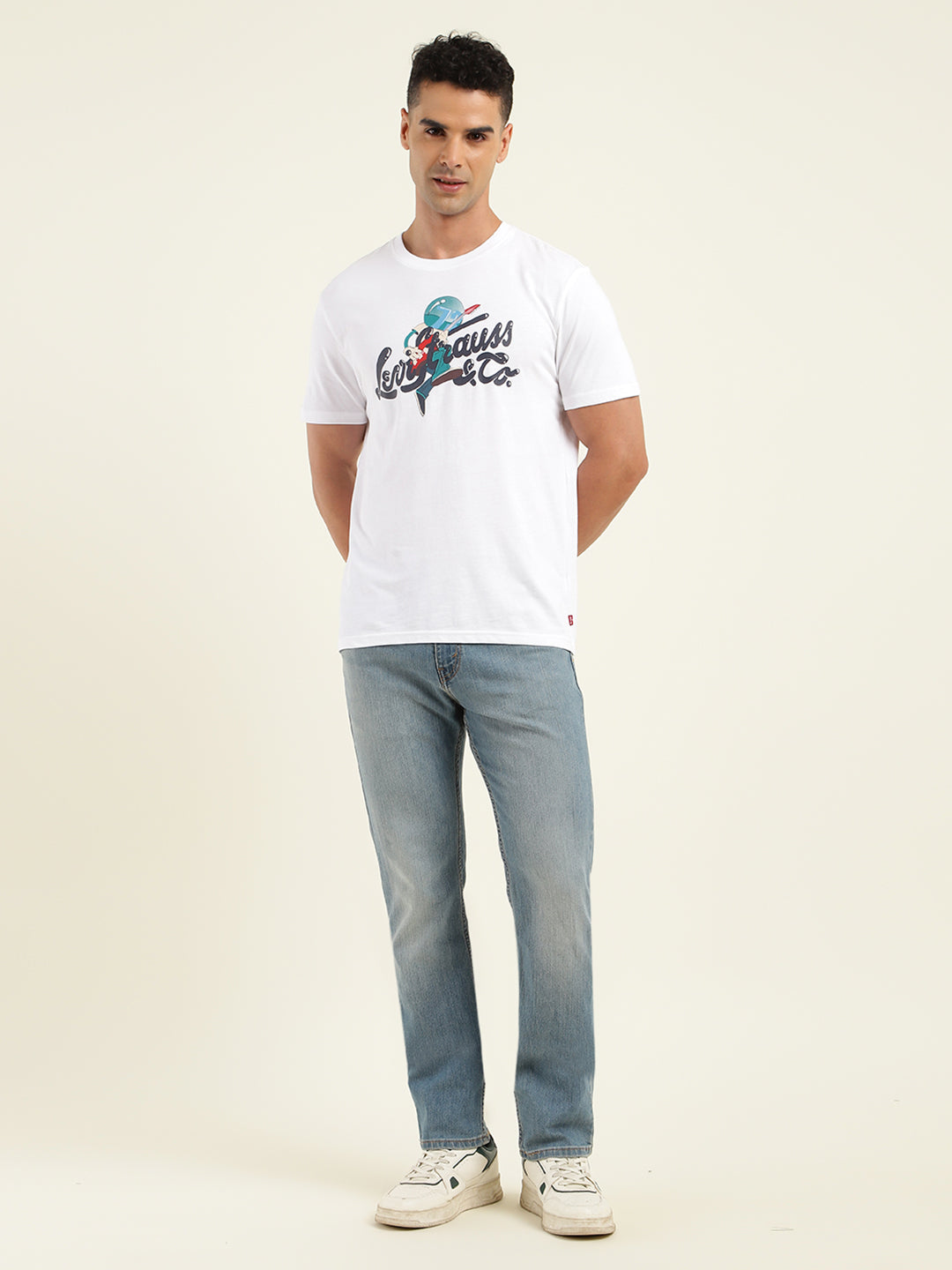 Men's Graphic Print Crew Neck T-shirt