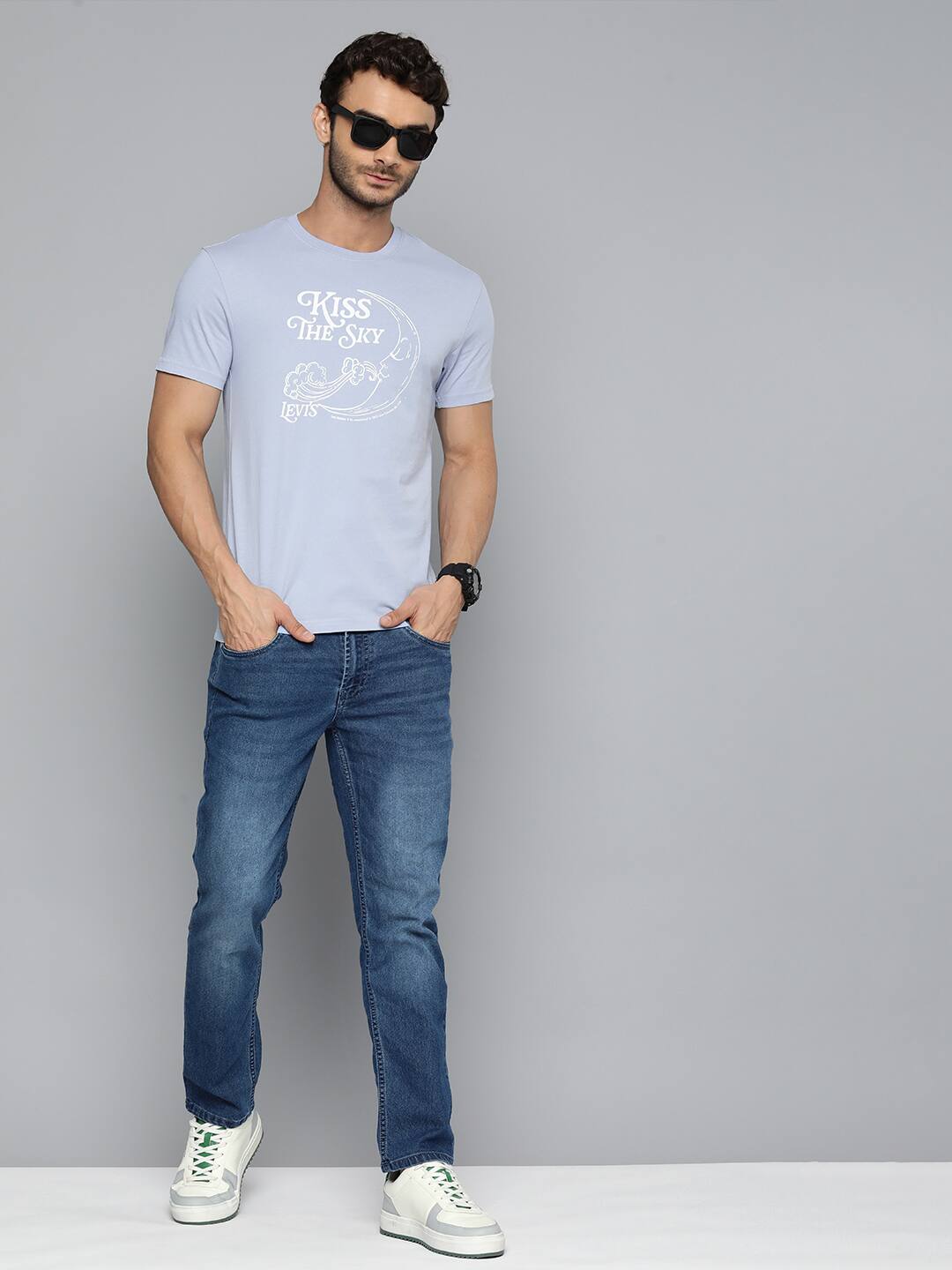 Men's Graphic Print Crew Neck T-shirt