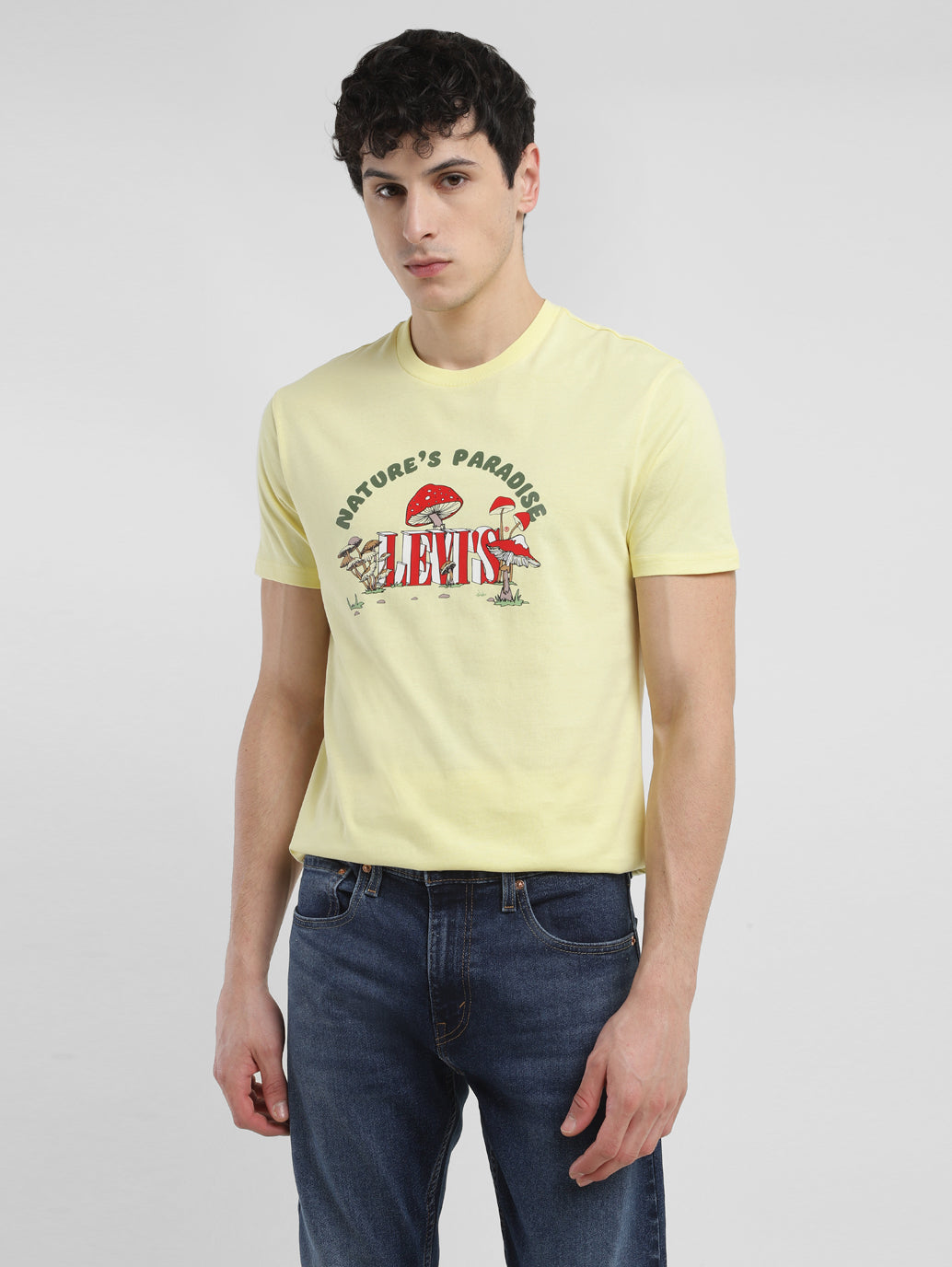 Men's Graphic Print Crew Neck T-shirt