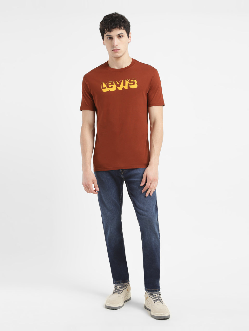 Men's Brand Logo Crew Neck T-Shirt