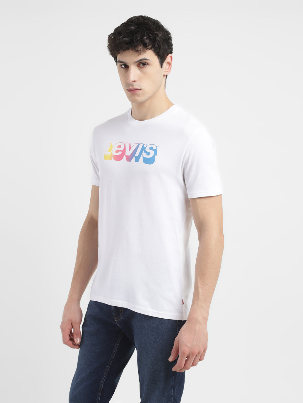 Men's Brand Logo Crew Neck T shirt