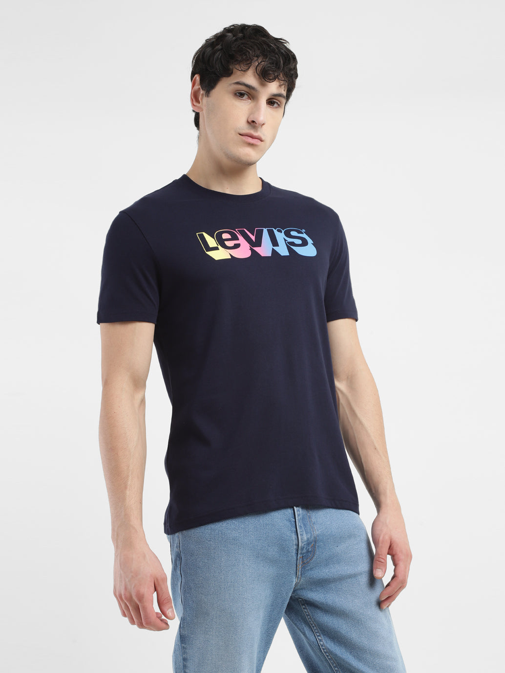 Men's Brand Logo Crew Neck T-Shirt