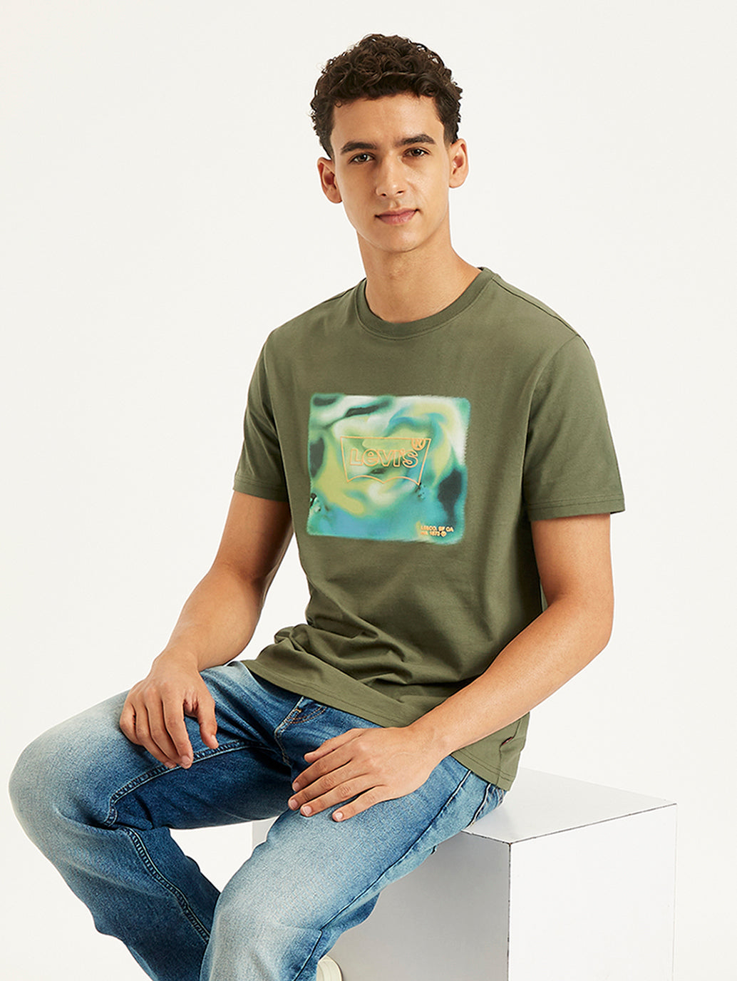 Men's Graphic Print Slim Fit T-Shirt