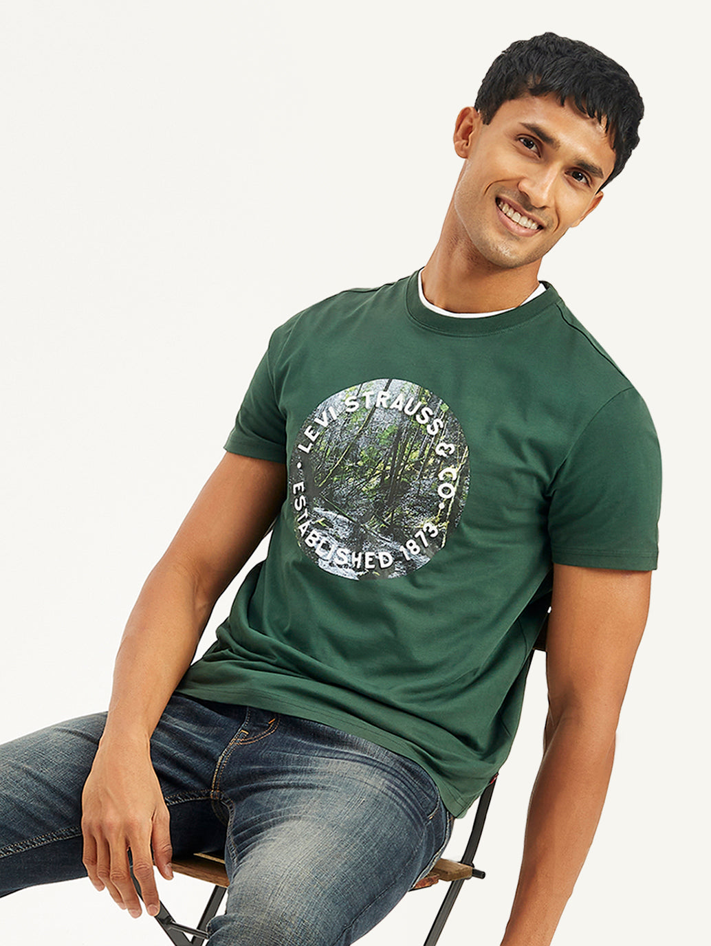 Men's Graphic Print Regular Fit T-Shirt