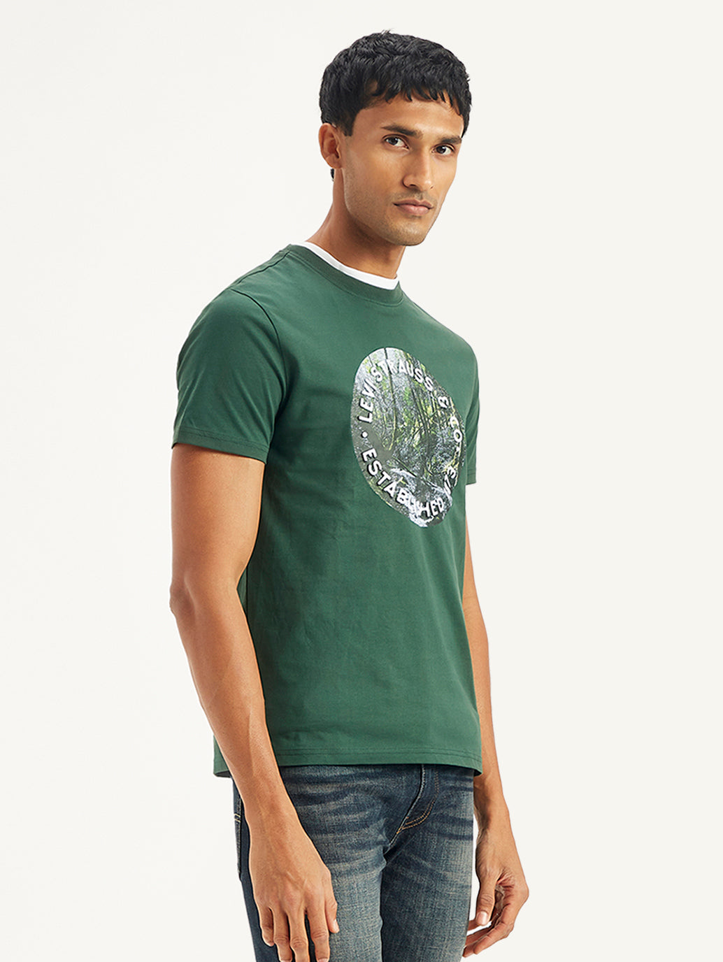 Men's Graphic Print Slim Fit T-Shirt