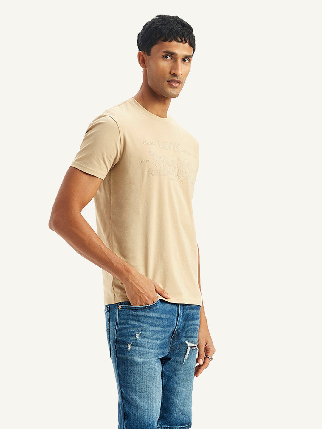 Men's Brand Logo Regular Fit T-Shirt