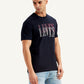 Men's Typographic Print Slim Fit T-shirt