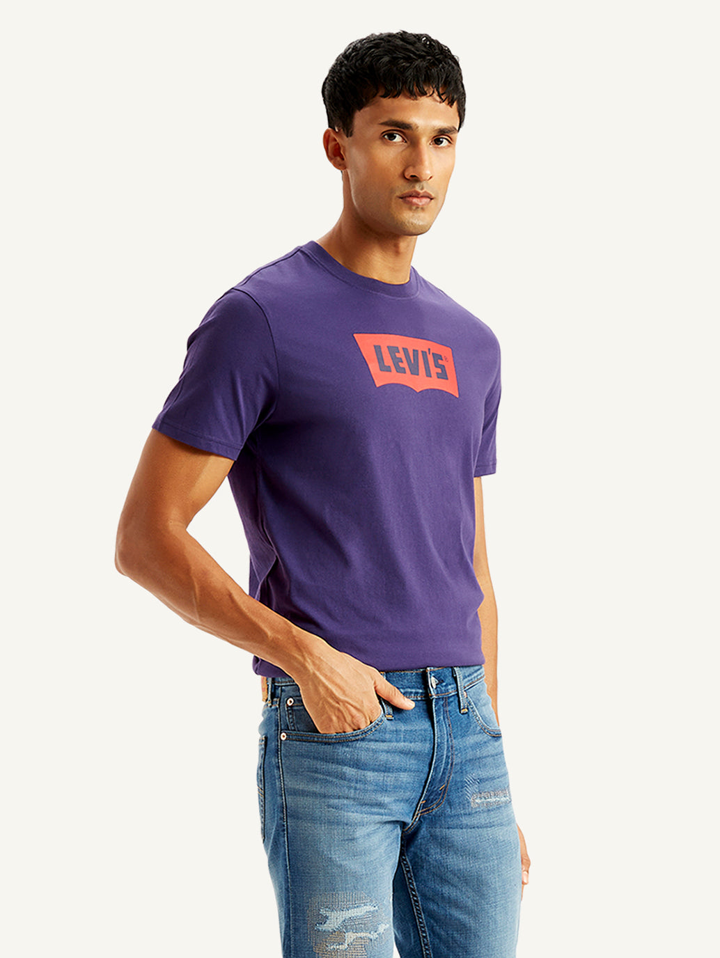 Men's Brand Logo Regular Fit T-Shirt