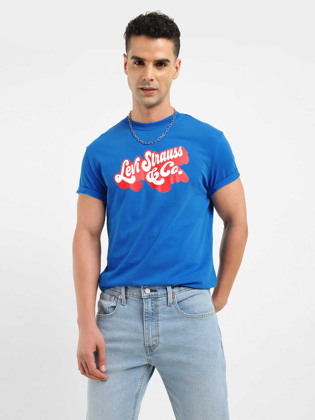 Men's Brand Logo Crew Neck T-Shirt