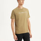 Men's Typographic Print Slim Fit T-shirt - Side View