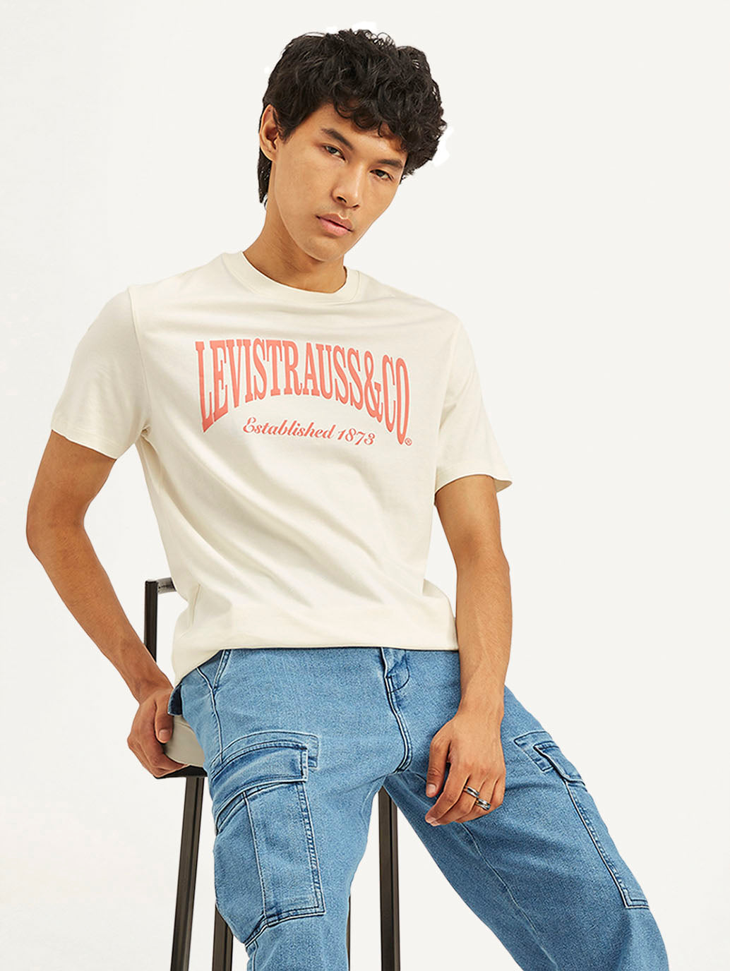 Men's Brand Logo Slim Fit T-Shirt