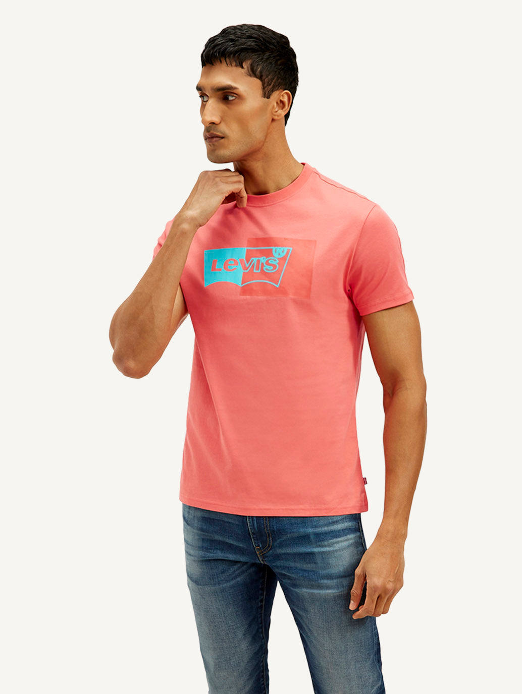 Men's Brand Logo Slim Fit T-shirt