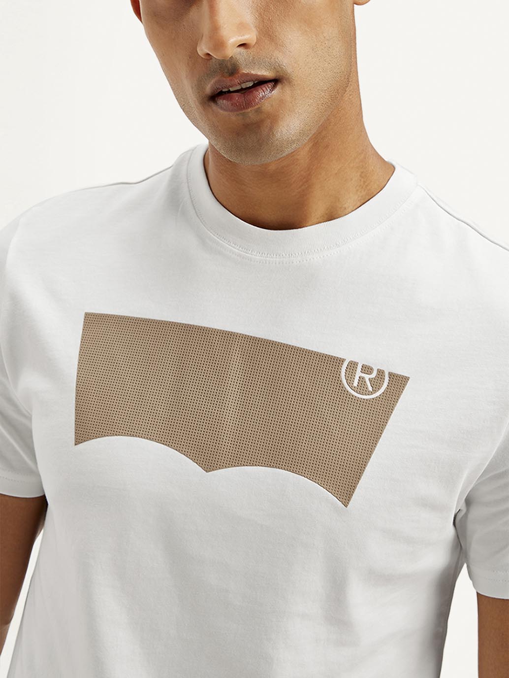 Men's Brand Logo Slim Fit T-shirt - Detail View