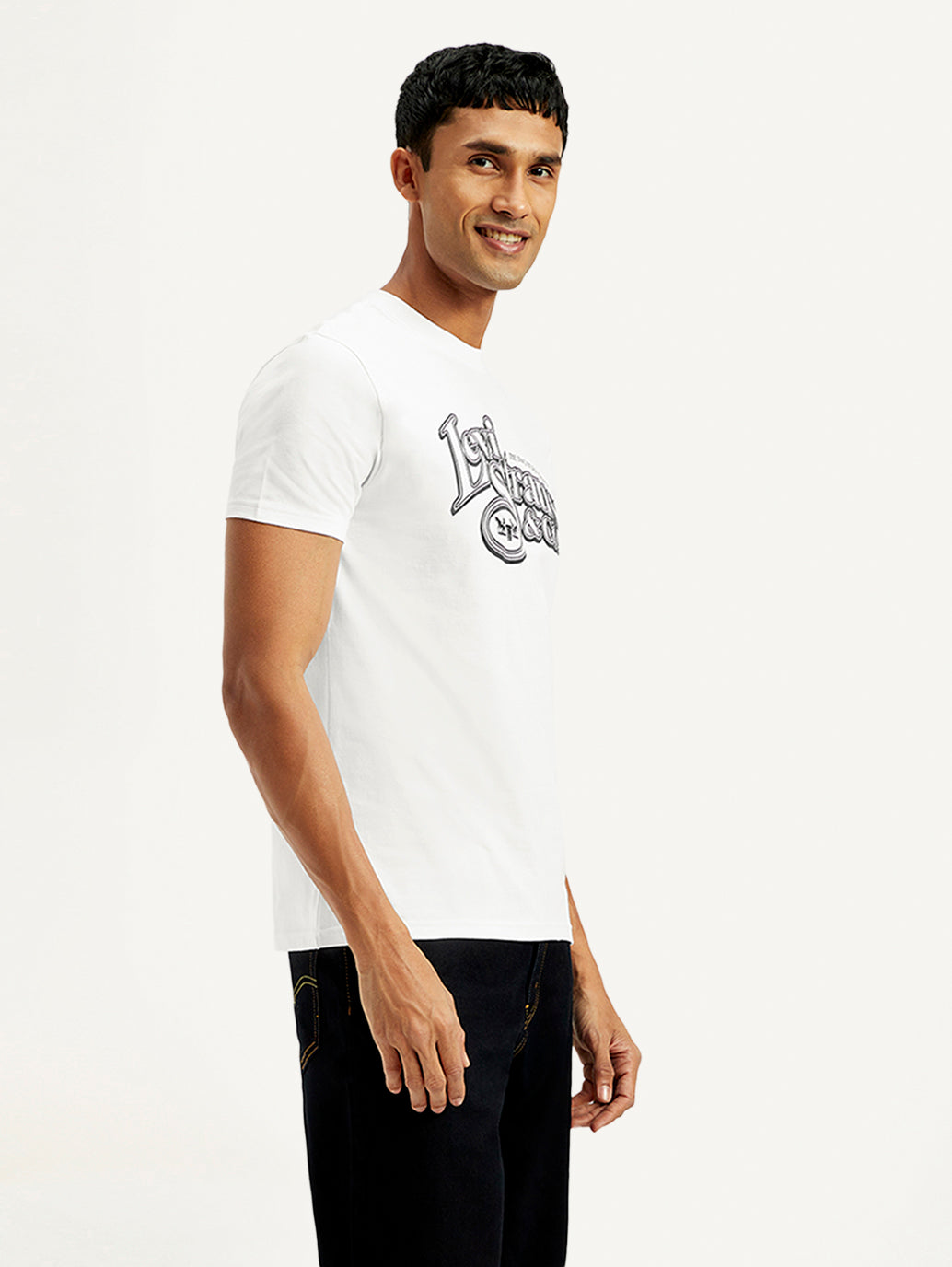 Men's Graphic Slim Fit T-Shirt - Side View