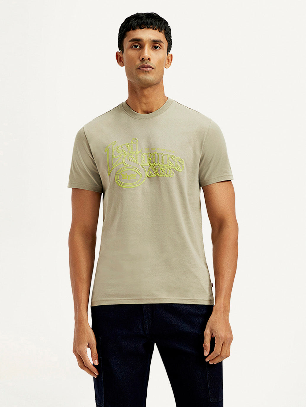 Men's Graphic Slim Fit T-Shirt - Front View