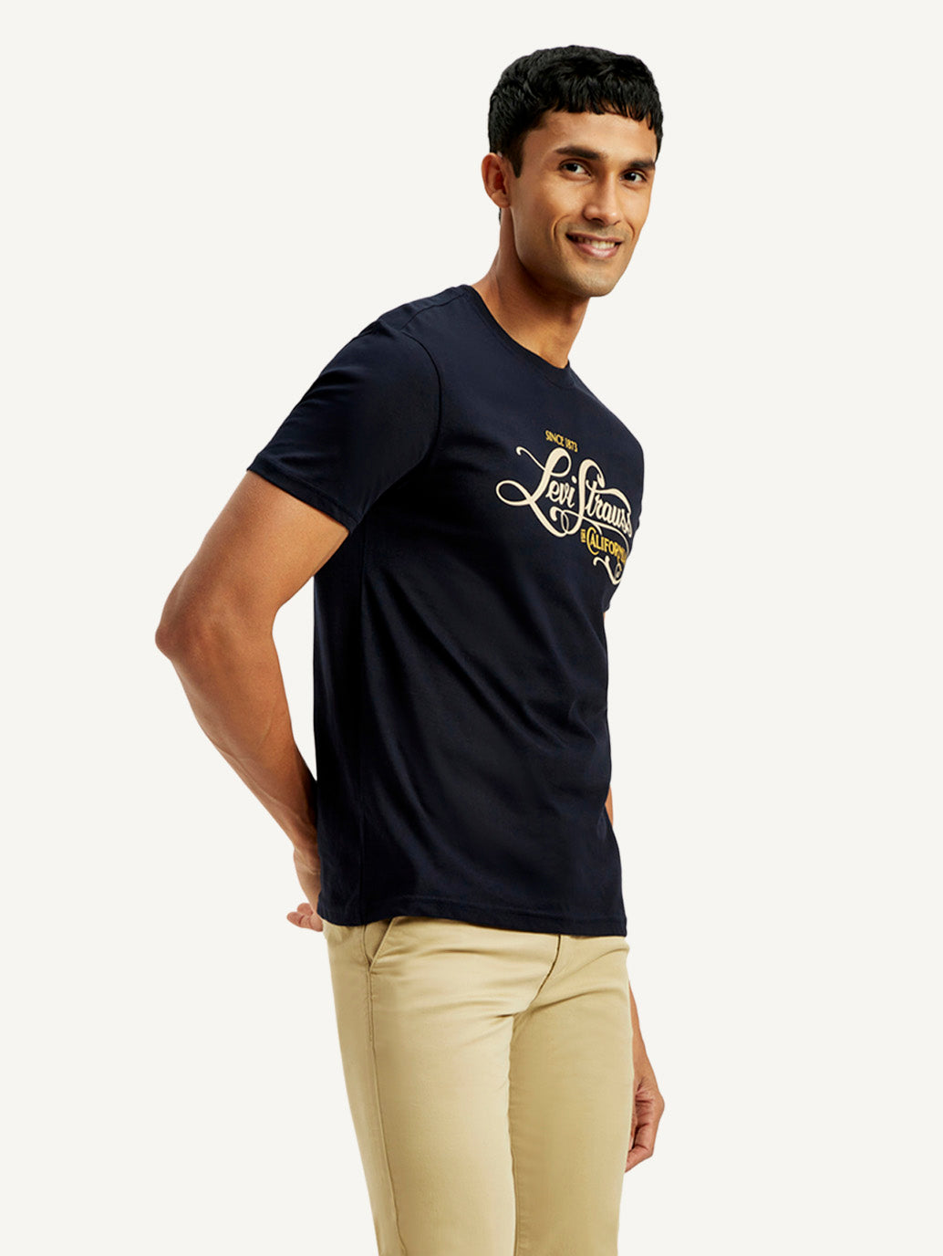Men's Graphic Slim Fit T-Shirt - Side View
