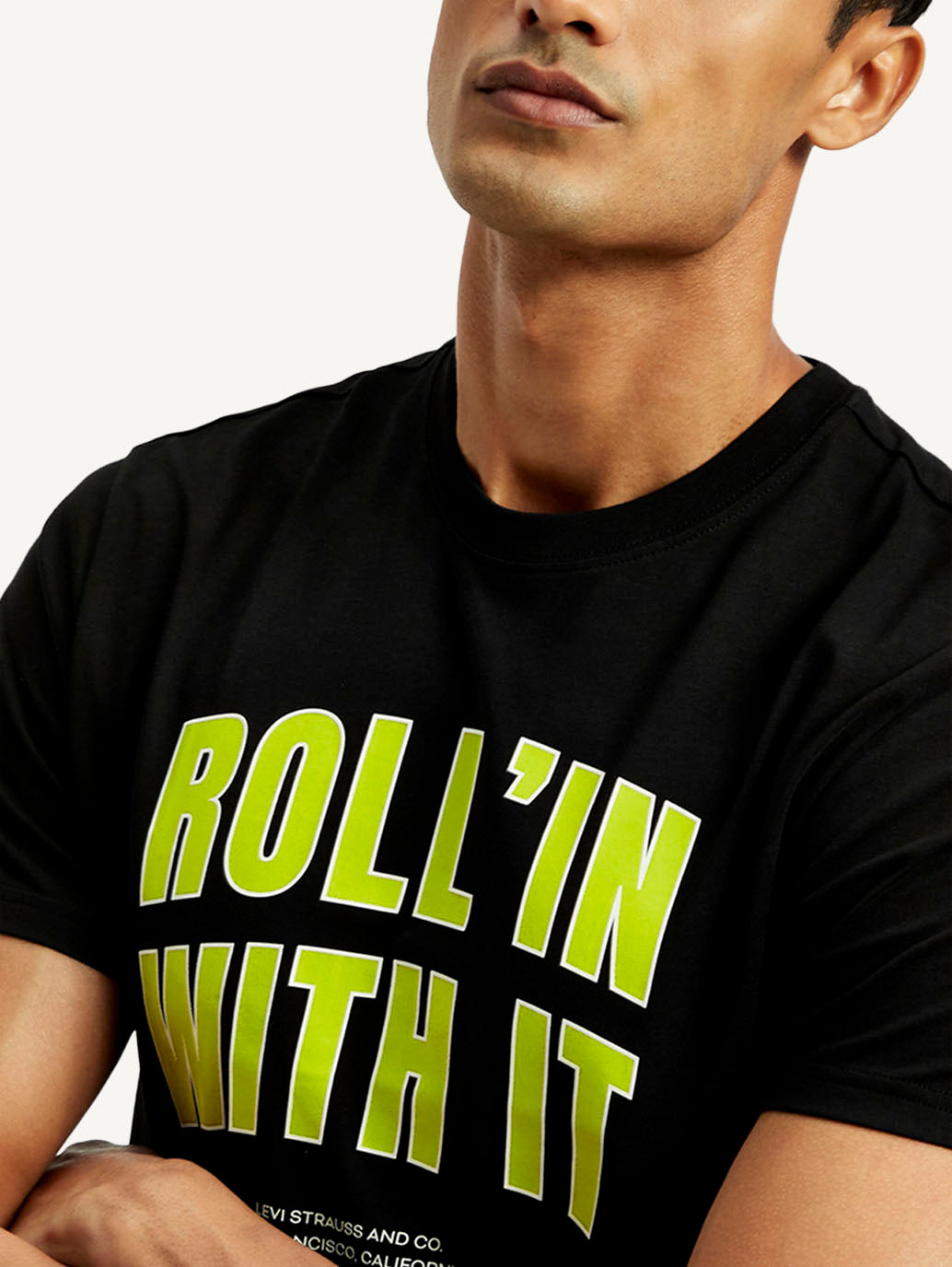 Men's Graphic Slim Fit T-Shirt - Detail View