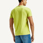 Men's Typographic Print Slim Fit T-Shirt - Back View