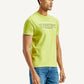 Men's Typographic Print Slim Fit T-Shirt - Side View