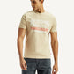 Men's Typographic Print Slim Fit T-Shirt - Front View