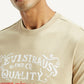 Men's Typographic Print Slim Fit T-Shirt - Detail View