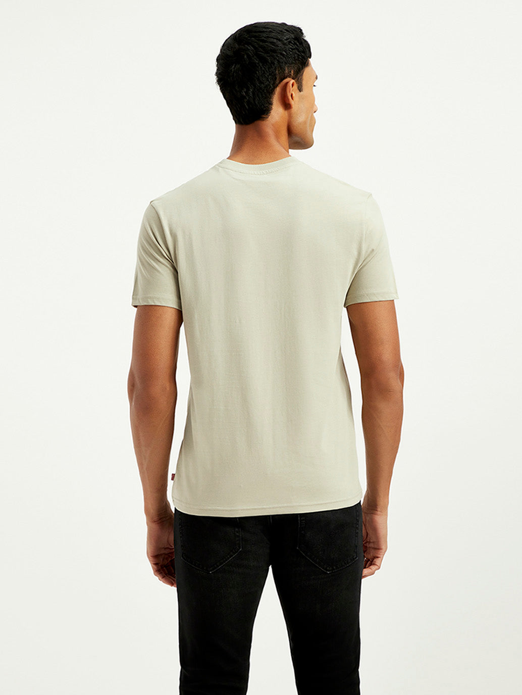 Men's Solid Slim Fit T-Shirt - Backcopy View