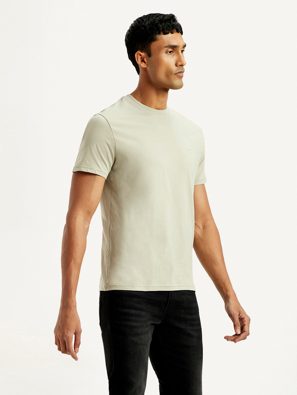 Men's Solid Slim Fit T-Shirt - Sidecopy View