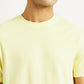 Men's Solid Slim Fit T-Shirt - Detail View