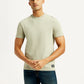 Men's Solid Slim Fit T-shirt - Front View