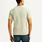 Men's Solid Slim Fit T-shirt - Back View