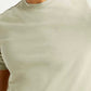Men's Solid Slim Fit T-shirt - Detail View