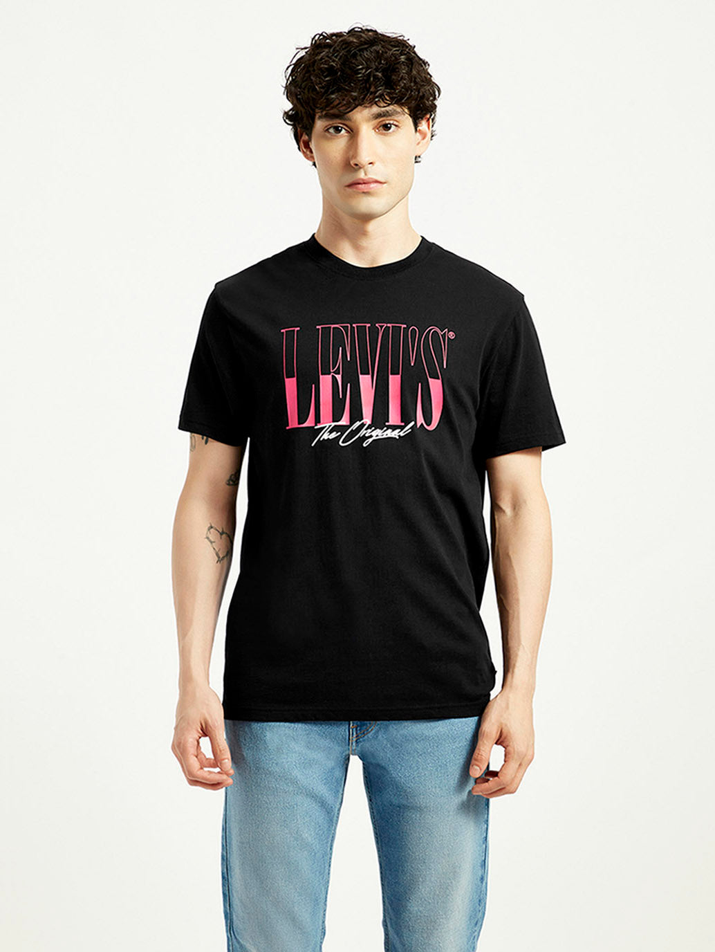 Men's Graphic Slim Fit T-Shirt - Front View