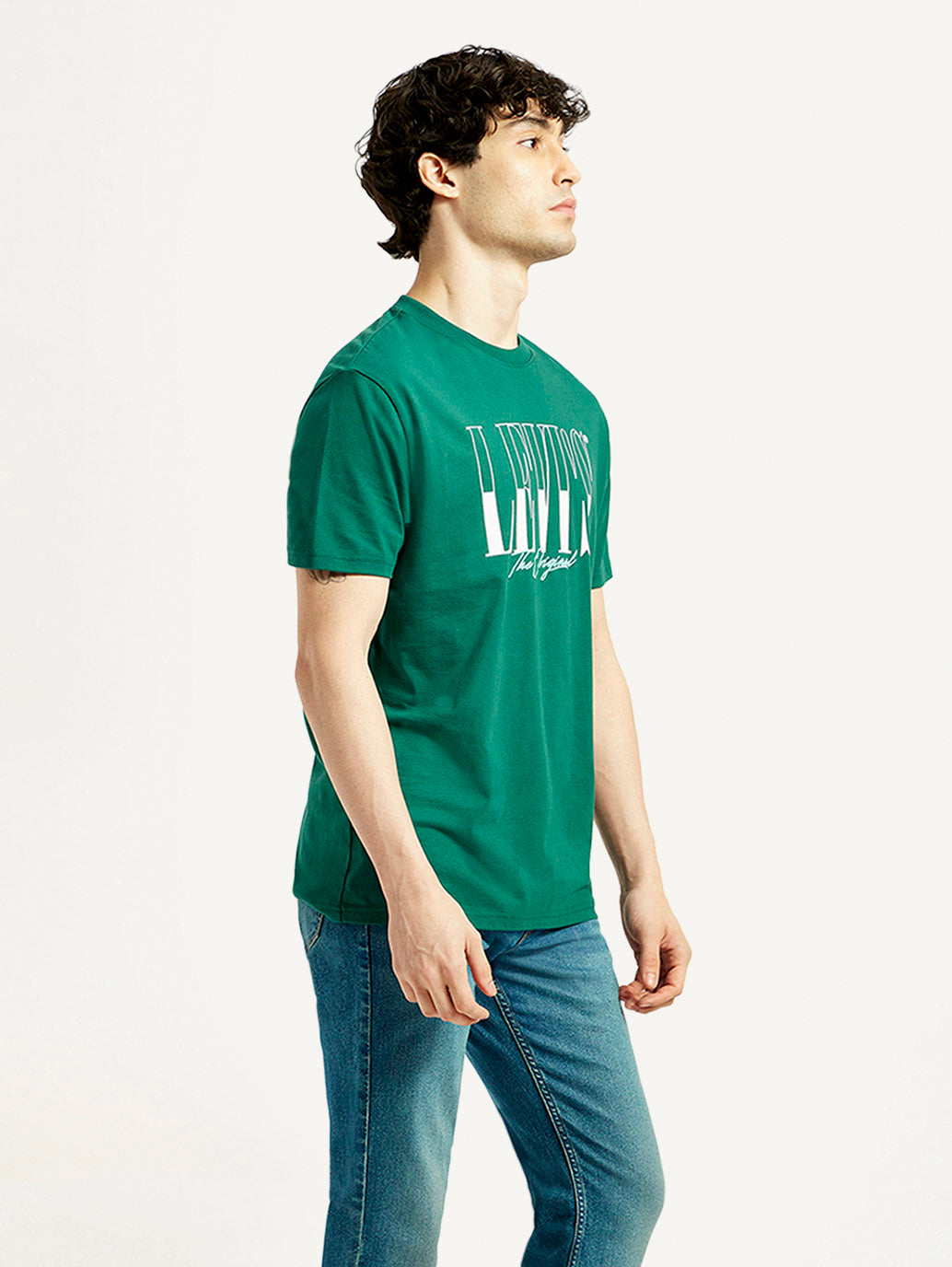 Men's Graphic Slim Fit T-Shirt - Side View