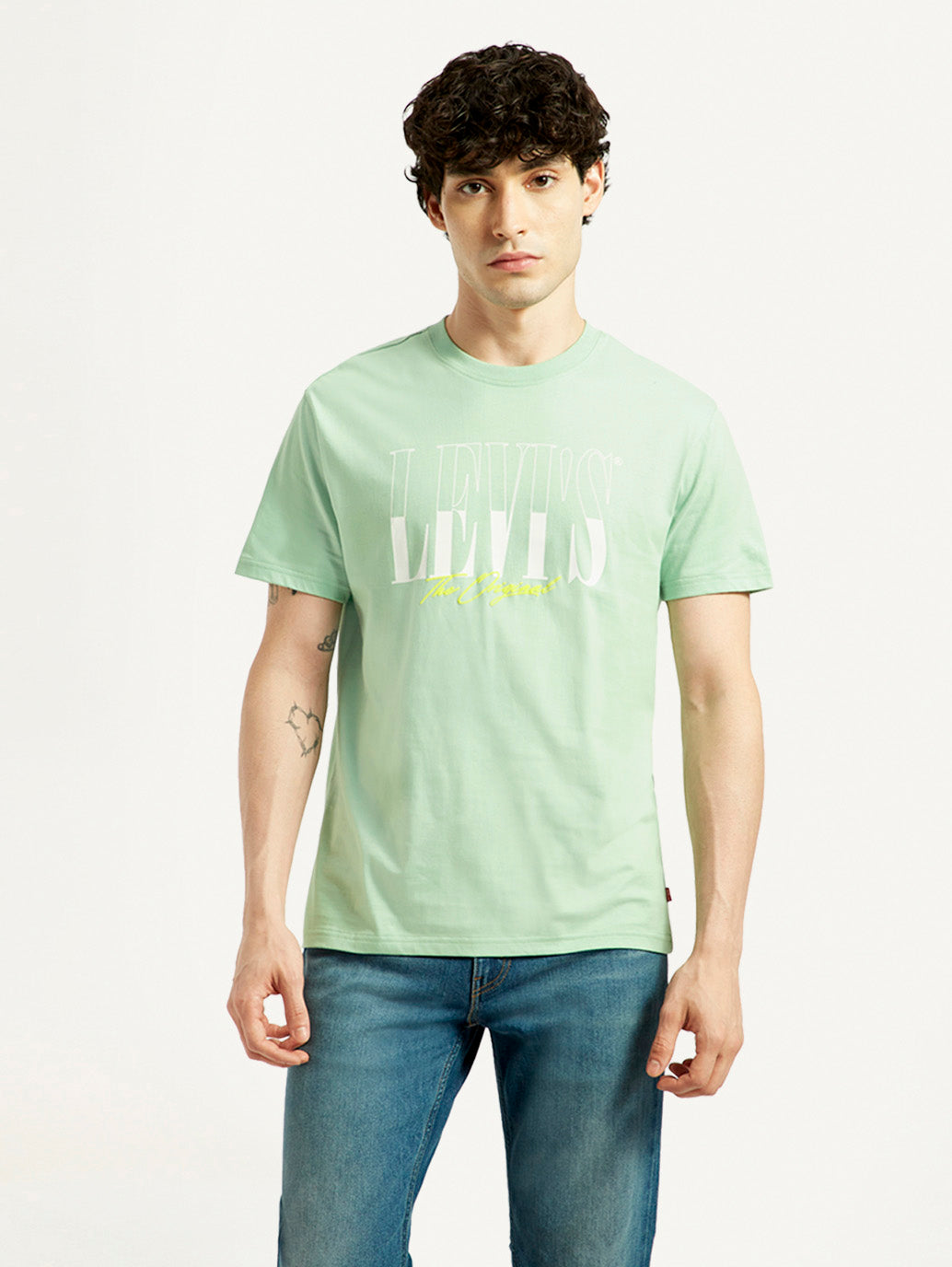 Men's Graphic Slim Fit T-Shirt - Front View