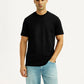 Men's Solid Black Slim Fit T-shirt - Styleshot View