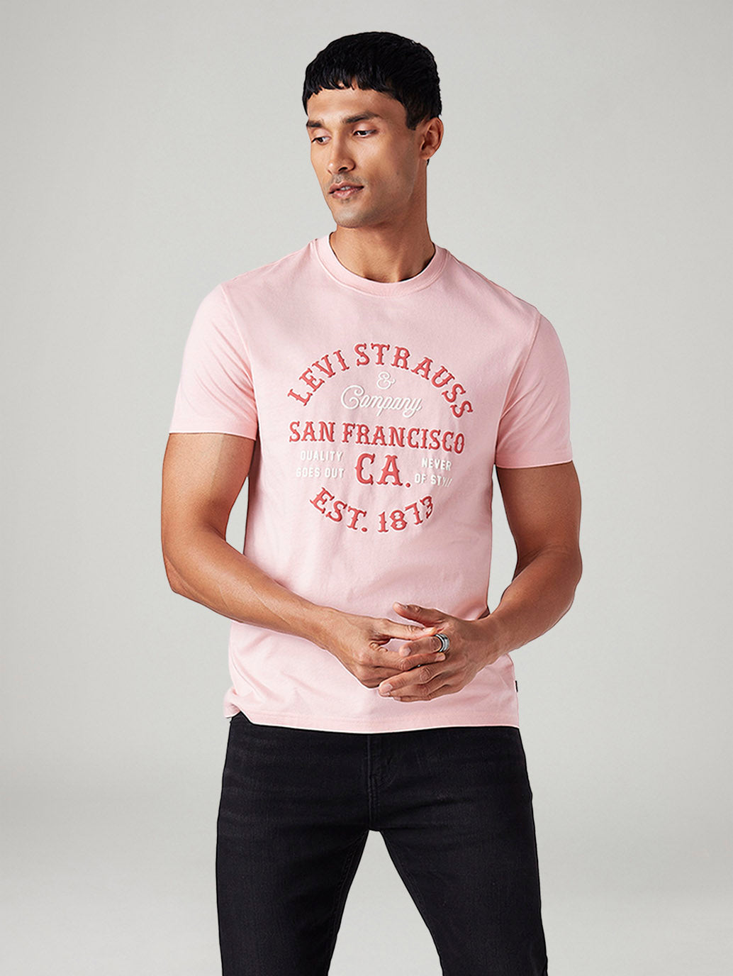Men's Typography Slim Fit T-Shirt