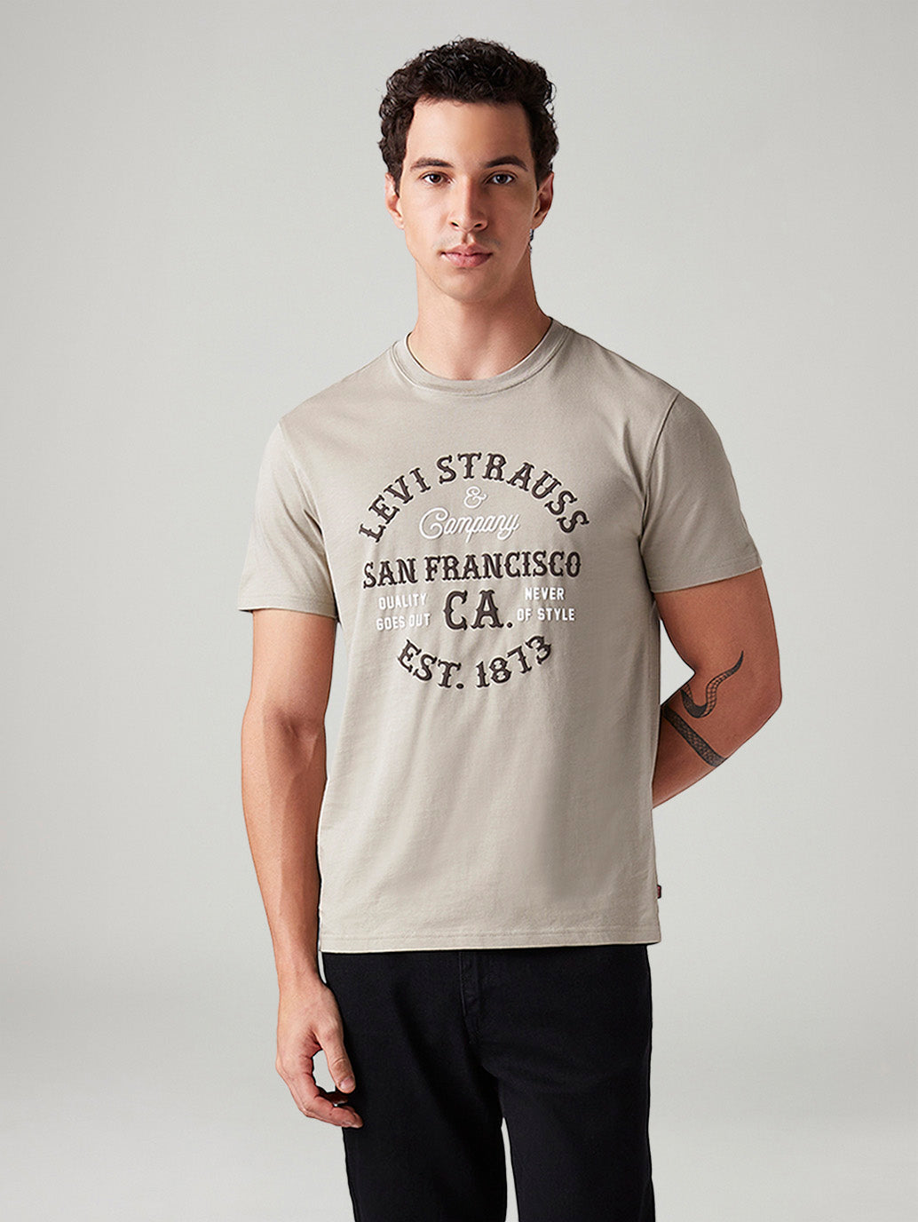 Men's Graphic Print Slim Fit T-Shirt