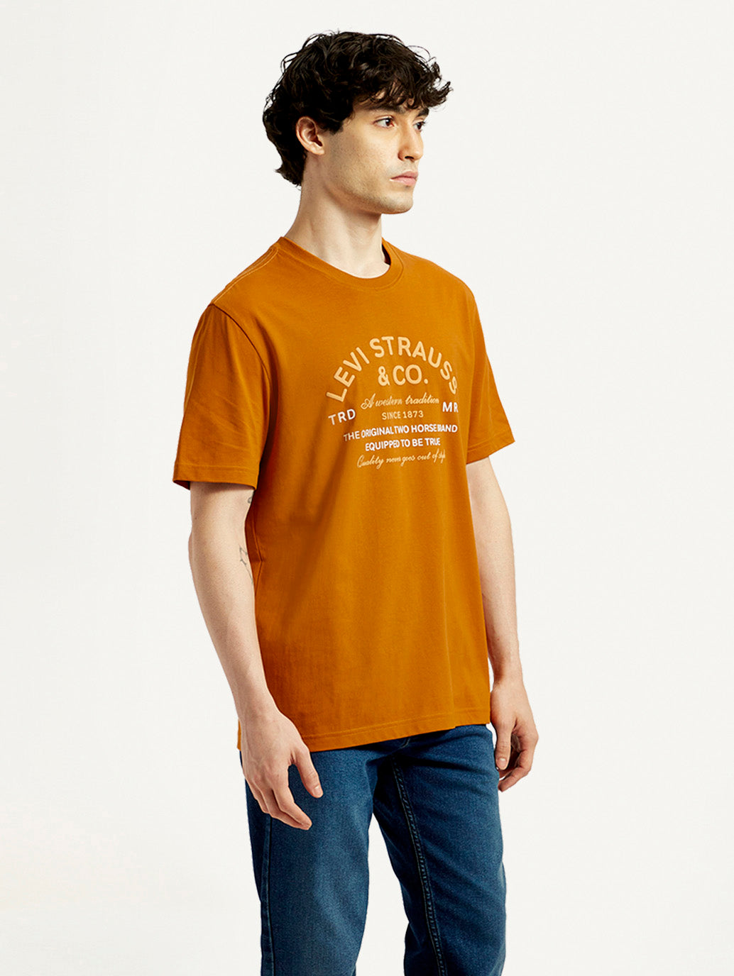 Men's Graphic Slim Fit T-Shirt - Side View