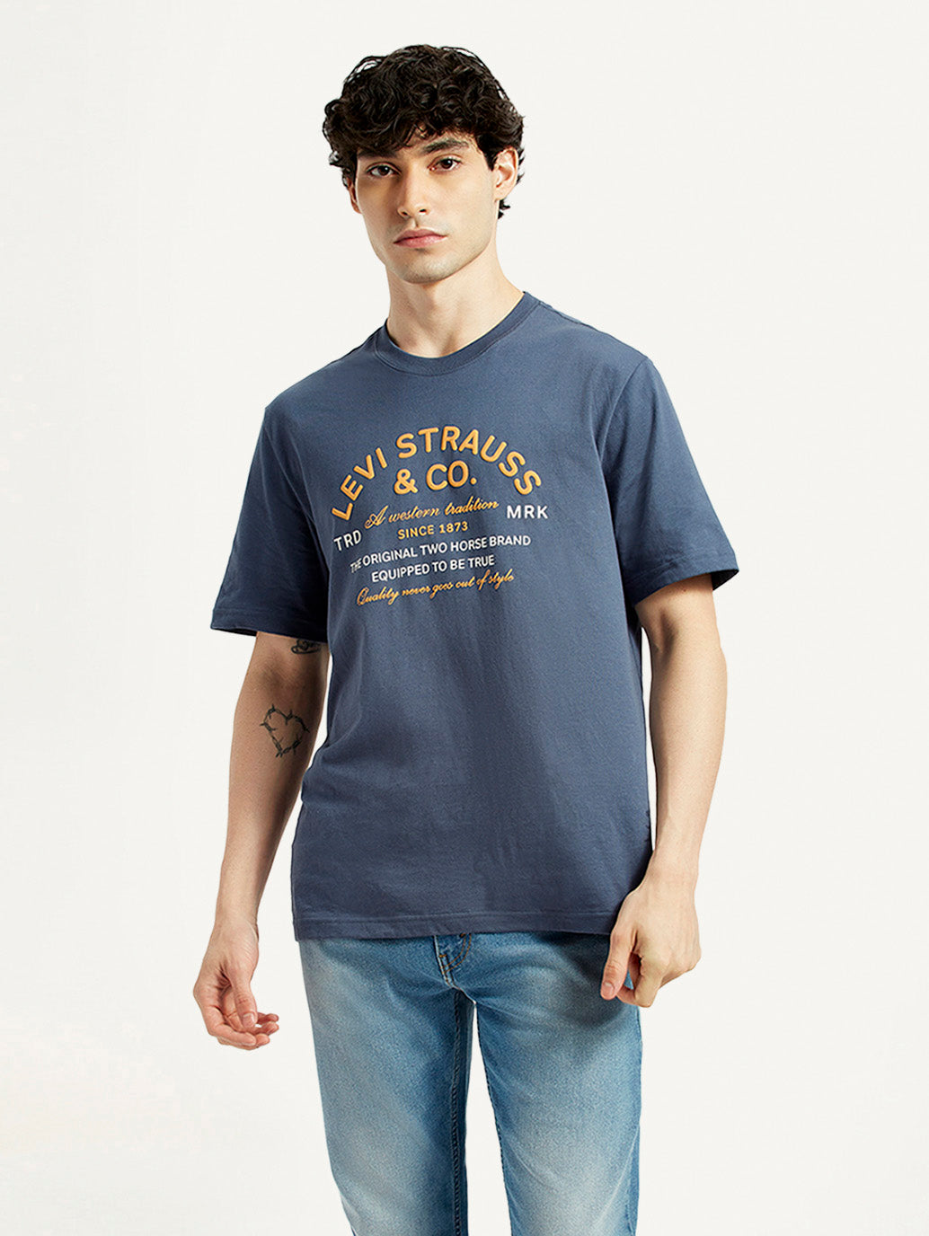 Men's Graphic Slim Fit T-Shirt - Front View