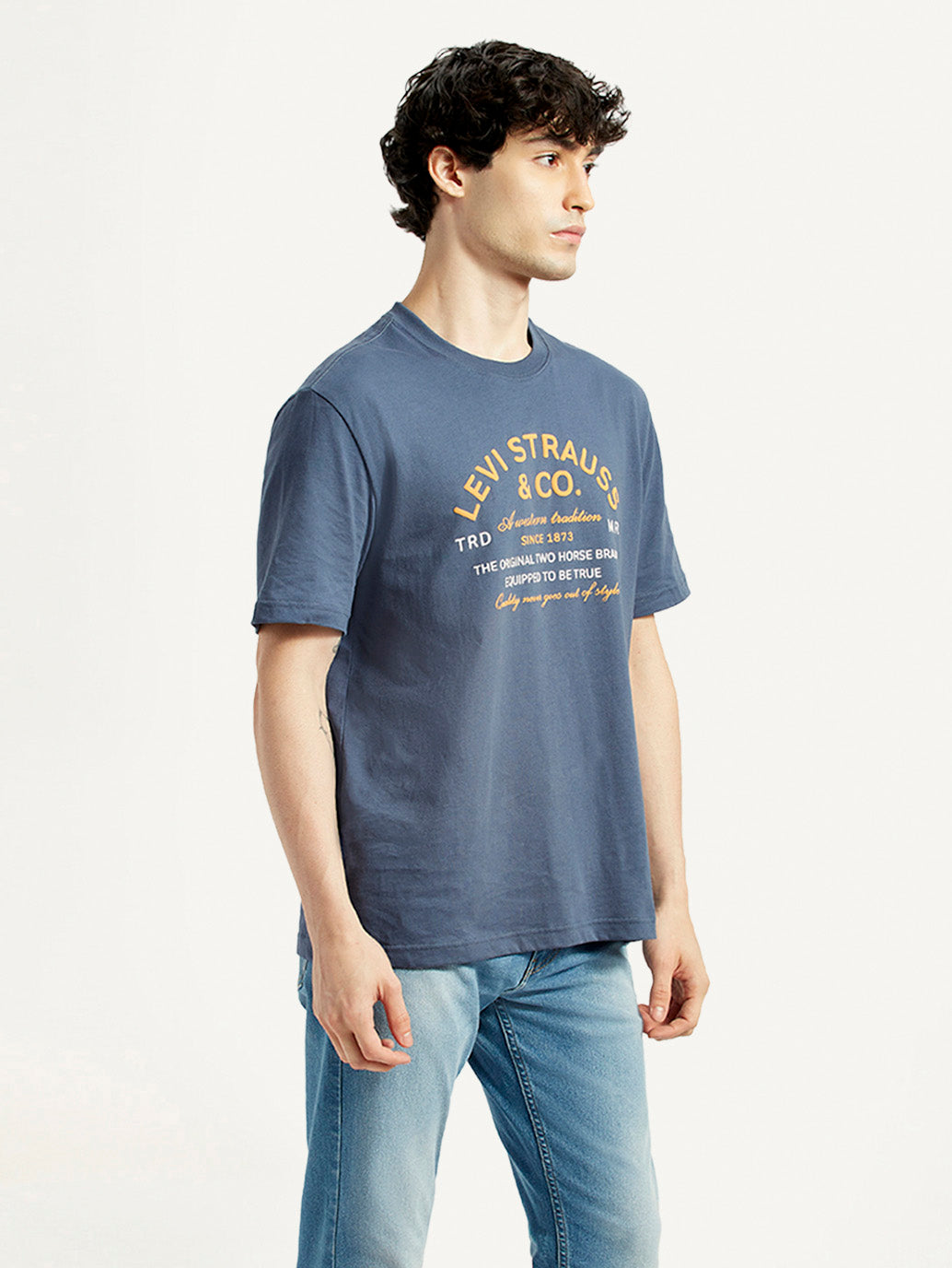 Men's Graphic Slim Fit T-Shirt - Side View