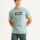 Men's Brand Logo Light Blue Slim Fit T-shirt - Styleshot View