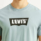Men's Brand Logo Light Blue Slim Fit T-shirt - Detail View